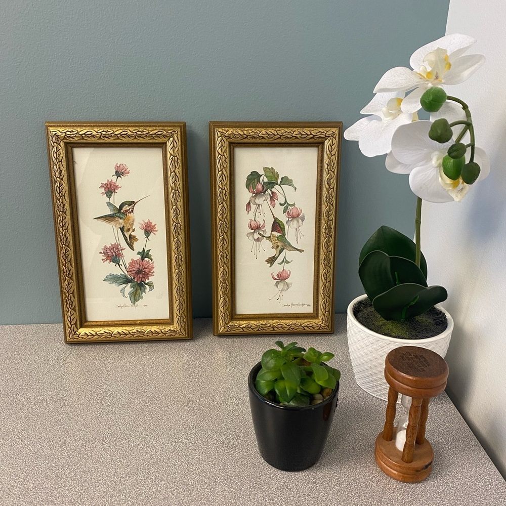 Carolyn Shores Wright prints, signed 92 (pair)